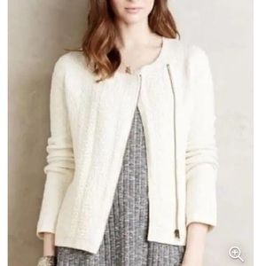 Anthropologie Angel Of The North Cream Quilted Knit Ivory
Jacket